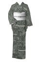 【シルバーウィークバーゲン】 京友禅小紋 一方付け ≪御仕立て上がり・単衣 中古美品≫ 「疋田霞に茶屋辻文様」 個性極まるひと品! レアな古典柄の作品! 身丈157.2 裄64