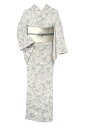 【年に一度の本決算バーゲン】 “着物+帯2点セット” 【工芸キモノ 野口】 特選本手加工友禅小紋着尺 【藤娘きぬたや】 特選総絞り染九寸名古屋帯 カジュアルに最...
