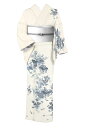 【夏着物】 【京の染匠】 特選本手加工友禅紗紬訪問着 ≪仕・中古美品≫ 「碧夏」 ふうわり涼を運ぶ、 目にも涼やかな一枚。 身丈155 裄65