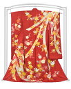【18%OFFクーポン対象】 【千總(ちそう)】 傑作本手描京友禅振袖 <丹後ちりめん紋綸子地> 「熨斗に梅橘」 ≪極上の華やぎ…憧れの”ちそう”!≫