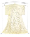 【10%OFFクーポン対象】 【京の名工房】 傑作総手刺繍訪問着 「蔦葉」 淡く洗練されたドレス! 最高級手刺繍の傑作品!