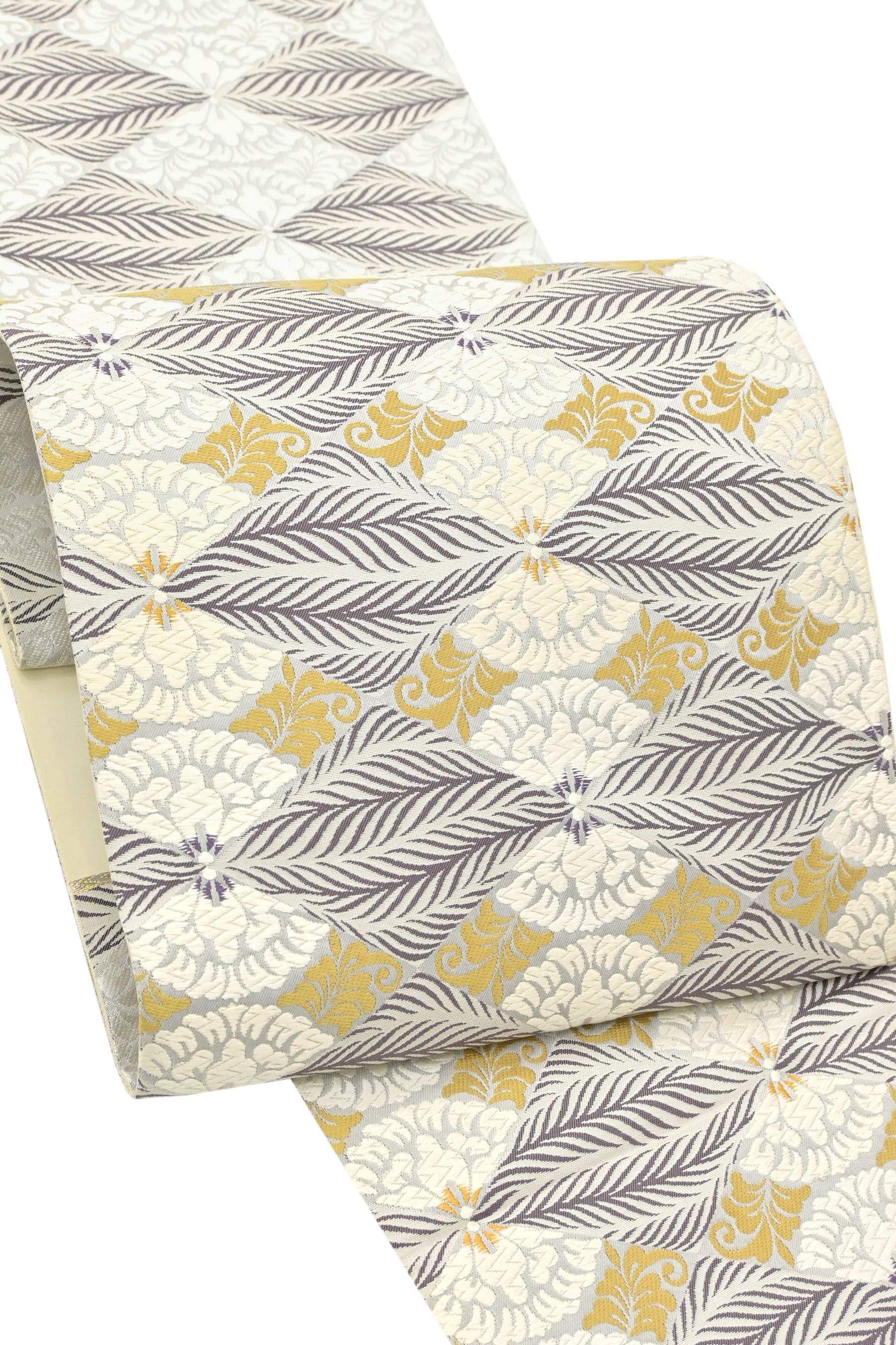 【ブラックフライデー限定】 【誉田屋源兵衛】 特選麹塵染袋帯 ≪御仕立て上がり・中古美品≫ 「松菱華文..