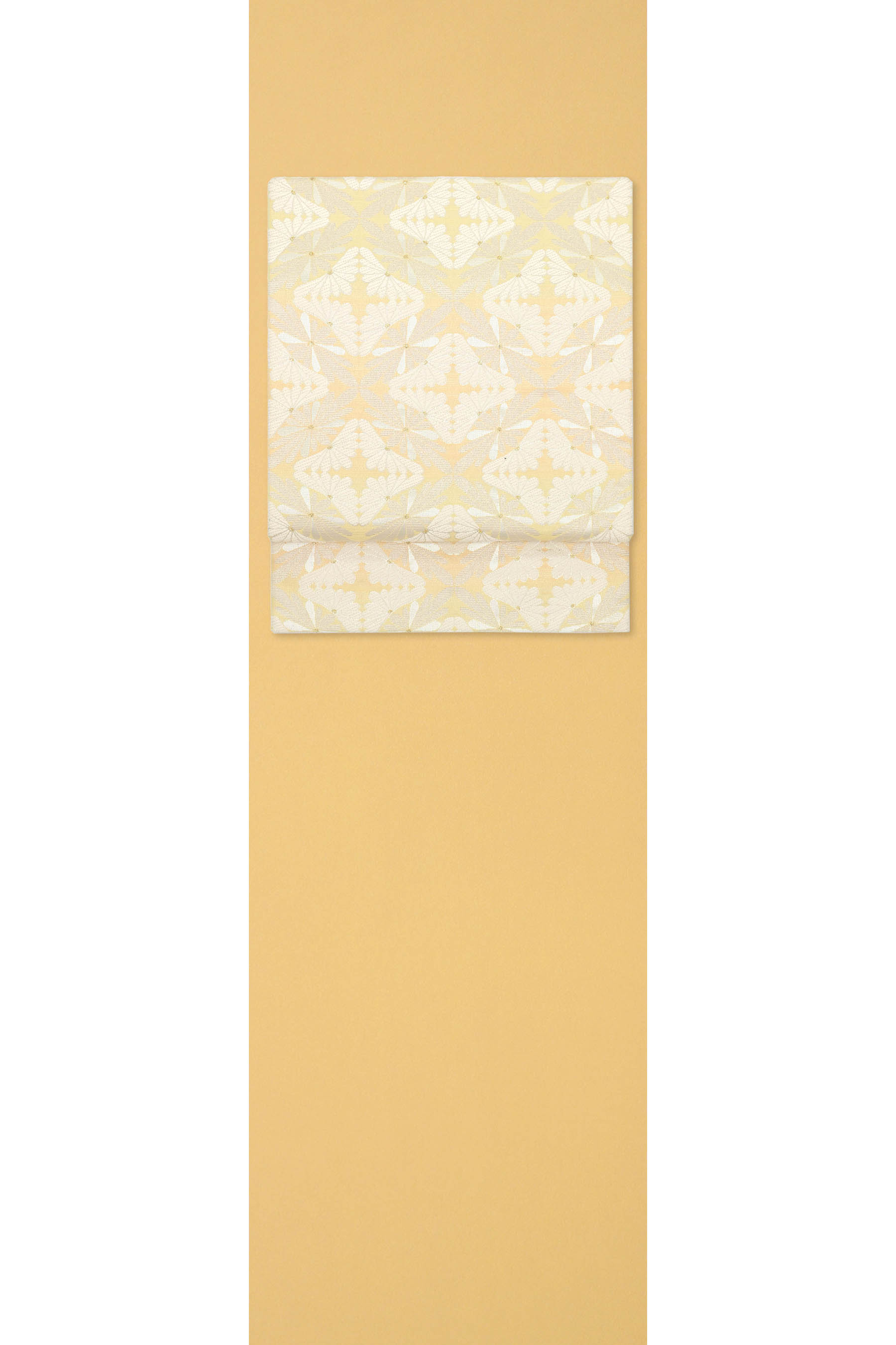 【着物＋帯2点セット】 【東レシルック】ちりめん色無地着尺 【織善　松田忍】 特選袋帯