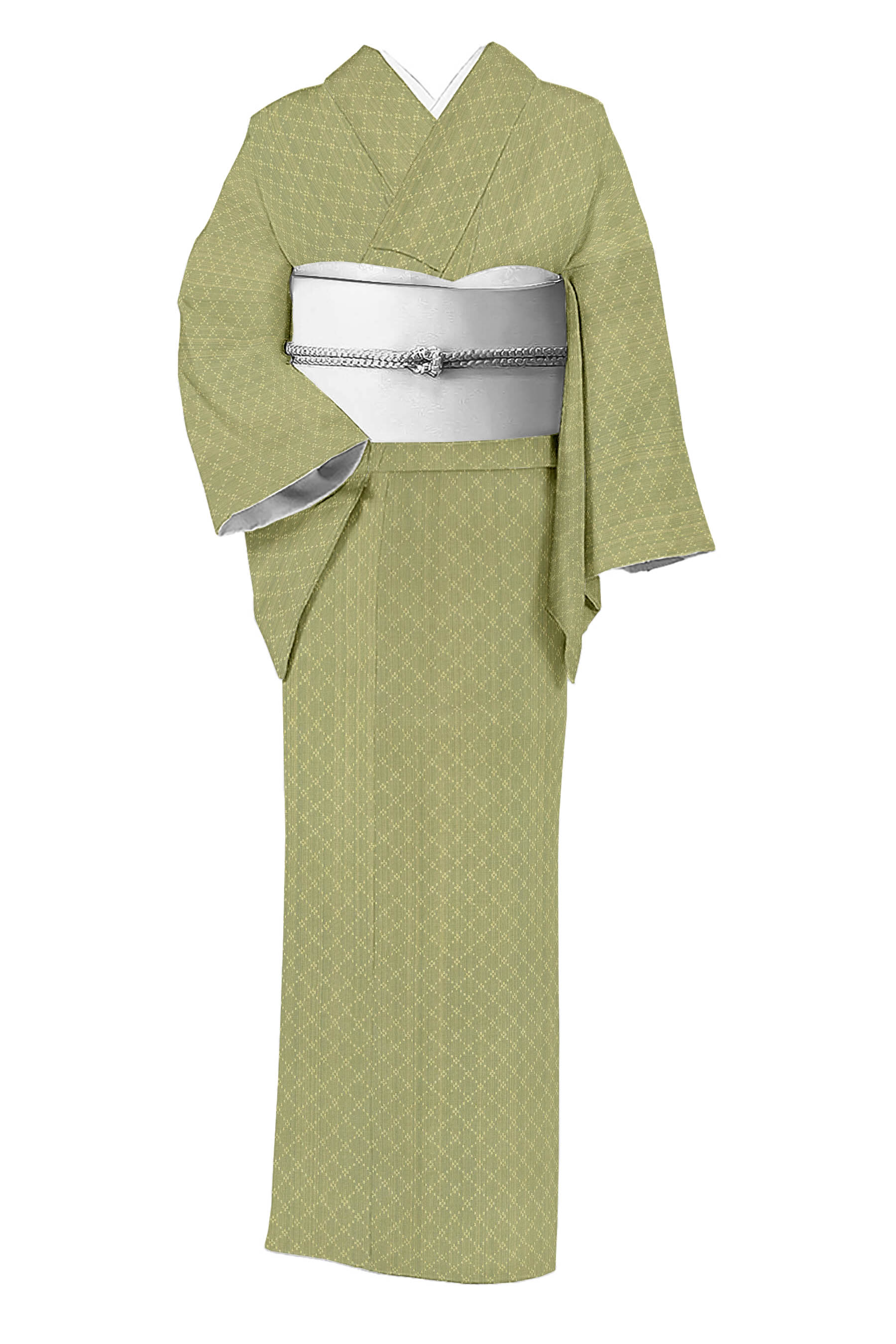 【ブラックフライデー限定】 【人間国宝　祝嶺恭子】 傑作首里花織着物 ＜純国産・日本の絹使用＞ ≪御仕立て上がり・中古美品≫ 奇跡の出会い…祝嶺氏の超希少な着物！ 手に取れば伝わる…琉球の息吹。 身丈163　裄66.5(4)