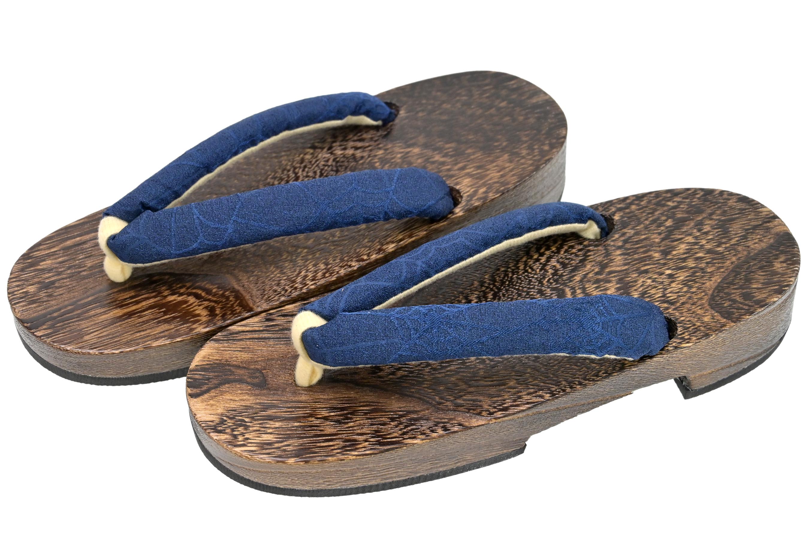 【15％OFFクーポン対象】 【ブラックフライデー限定】 【桐下駄】 浴衣用 小判型 ネイビー