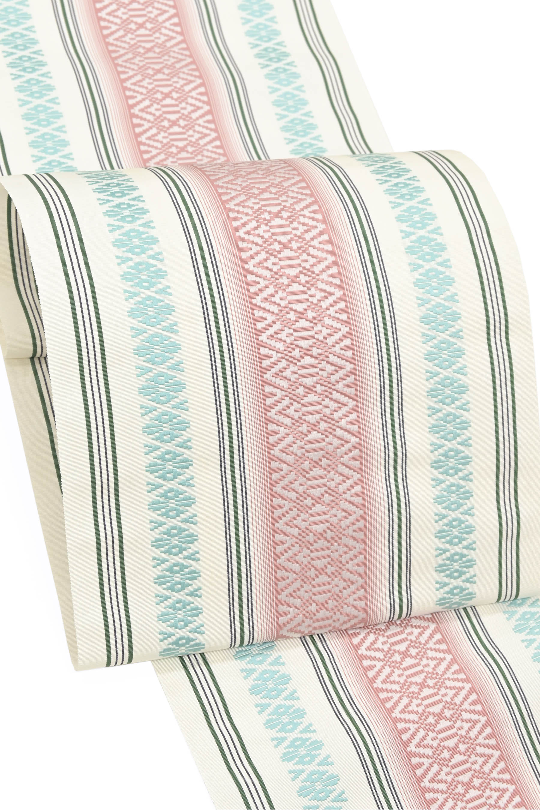 【本場筑前博多織】 特選博多織八寸名古屋帯 「三献上　薄柿×青銅」 定番ハカタ帯！ どんどんお値段上..