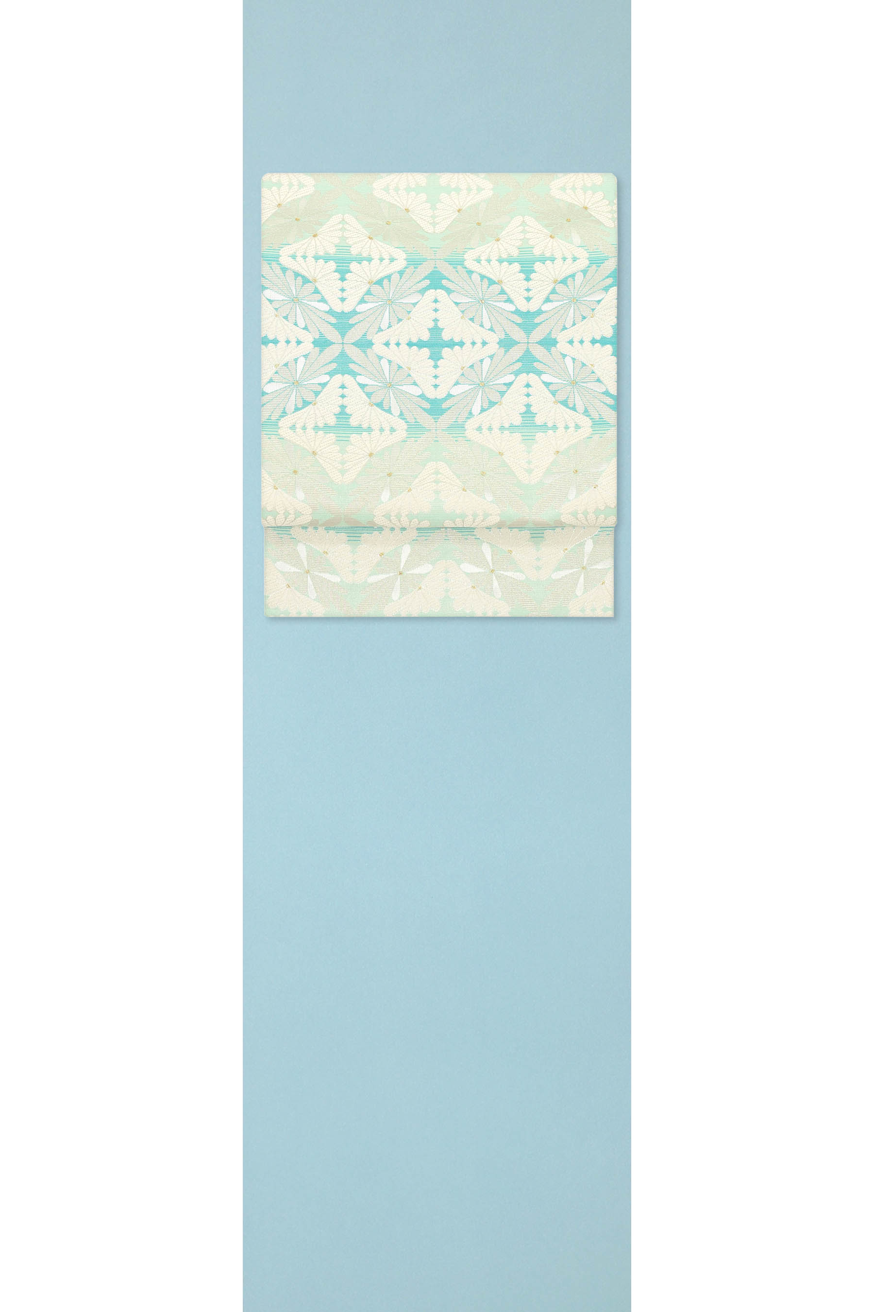 【着物＋帯2点セット】 【東レシルック】ちりめん色無地着尺 【織善　松田忍】 特選袋帯