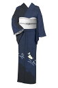“31日迄!” 【本決算最終プライス】 【お仕立て上がり・中古美品】 正絹玉糸紬 絞染 友禅訪問着 「波をかけるうさぎ」 ☆個性あるおしゃれ!身丈160.3 裄61.3