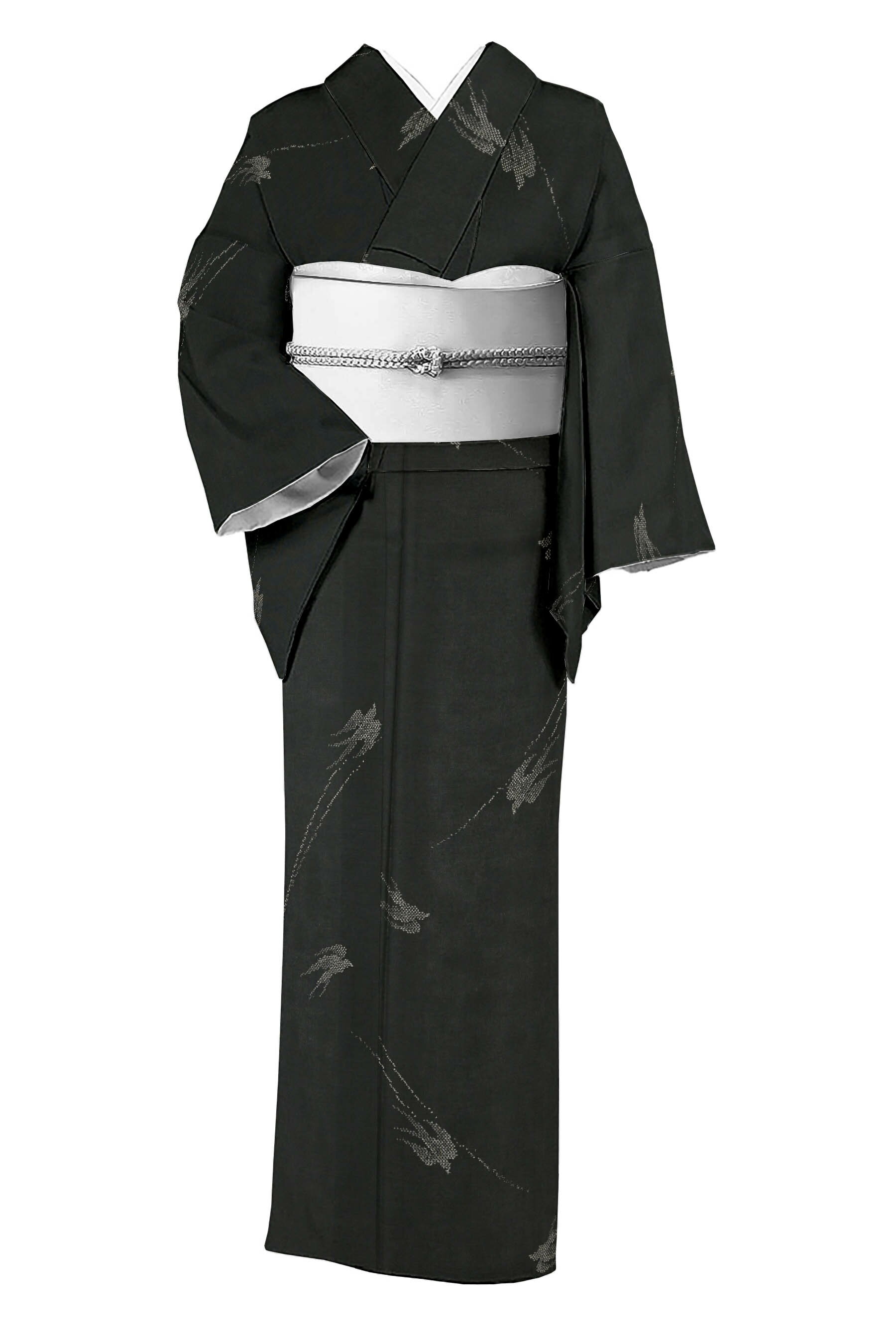 未着用!夏紬*生紬*アールデコ柄*濃紺*夏物*着物*157cm*裄63 楽天市場】夏紬の通販