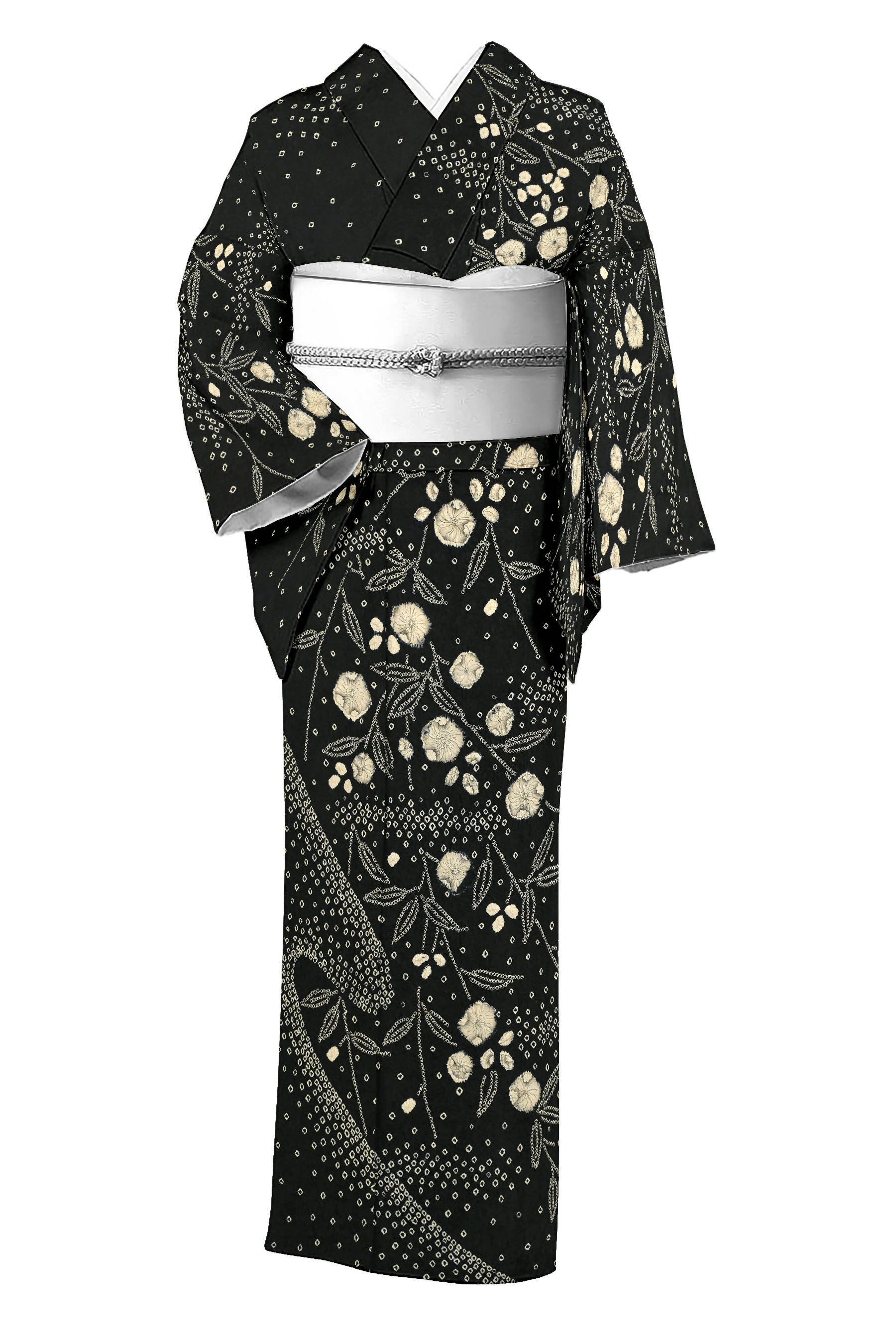 【ブラックフライデー限定】 30日夜まで！【御仕立て上がり・中古美品】 特選絞り染め訪問着 「枝垂れ..