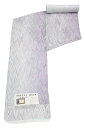 【18%OFFクーポン対象】 【お仕立て込み】【夏着物】 【薗部染工 薗部正典】 特選墨流し染紋紗小紋着尺 「大葉唐草・マーブル」 唯一無二、”一瞬”の芸術。薄...