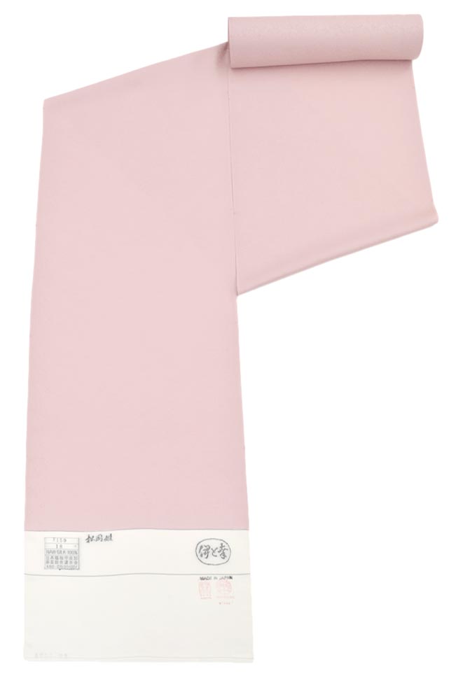 絹の頂点【伊と幸・松岡姫】 特選紋意匠色無地着尺 手引染め・八掛付き 「小花唐草紋・桜鼠色（02）」 きもの市場オリジナルの100色展開！ 貴方だけの和姿へ…