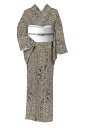 【GWバーゲン】【本場大島紬】 9マルキカタス式 ≪御仕立て上がり・中古美品≫ 「蜀江飾り縞文」 細密な絣の表現 身丈162.8 裄67