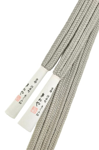 【京都富小路きねや】 冠組無地帯締め 〜きねやの京ゆるぎ〜 (32)藍鼠 #目方重め 【京都富小路きねや】 冠組無地帯締め 〜きねやの京ゆるぎ〜 (32)藍鼠 #目方重め