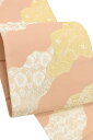 【18%OFFクーポン対象】 【夏物最終売り尽くしバーゲン】 【単衣・夏帯】【藤原】 特選西陣織袋帯 <ふじま帯> 「平安続ぎ紙文・宍色」 特別買い付け価格! もう織り上げございません! 単衣から盛夏の上質フォーマル!