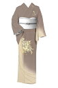 【20%OFFクーポン対象】 【京の染匠】 特選京手描き友禅訪問着 ≪御仕立て上がり・中古美品≫ 「春秋花束に吹き寄せ」 穏やかな彩りに金彩を添えた古典美! 身丈154 裄63