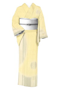 【単衣仕立て・中古美品】 特選櫛引織紬訪問着 「月照」 織の芸術、深き味わい… 逸品が訳ありでお値打ち! 身丈150 裄65.5