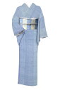 【年に一度の本決算バーゲン】 【竹工房 宮城竹子】 特選南風原花織紬 本場南風原花織九寸名古屋帯 ≪御仕立て上がり・中古美品≫ スッキリ爽やかな琉球コーデ! 身丈155 裄66!