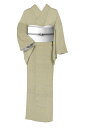 【御仕立て上がり・中古美品】 正絹御召 「小桜文様」控えめな華やぎ、咲きそろう。重宝間違いなしの上品シンプル! 身丈155.5 裄64.5