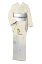 【15%OFFクーポン対象】 【作家物】 特選金彩加工友禅訪問着 ≪御仕立て上がり・中古美品≫ 「吹き寄せに昔話」 艷やかで個性的な和姿に! 身丈155 裄66.5