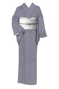 【20%OFFクーポン対象】 【お得なエブリデイロープライス】 特選紋意匠色無地 ≪御仕立て上がり・中古美品≫ 「小花松葉散らし・藤鼠色」 立体的な地文様が魅力的! お稽古やお出かけに…シンプル重宝の一枚! 身丈150 裄65