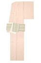 【24時間限定20%OFF】 【お得なプレタ着物+帯セット】 【東レシルック】紋意匠色無地 単衣・居敷当付き ≪御仕立て上がり・新品≫ 【SOULEIADO(ソレイアード)】 ポリエステル半巾帯 身丈160 裄68