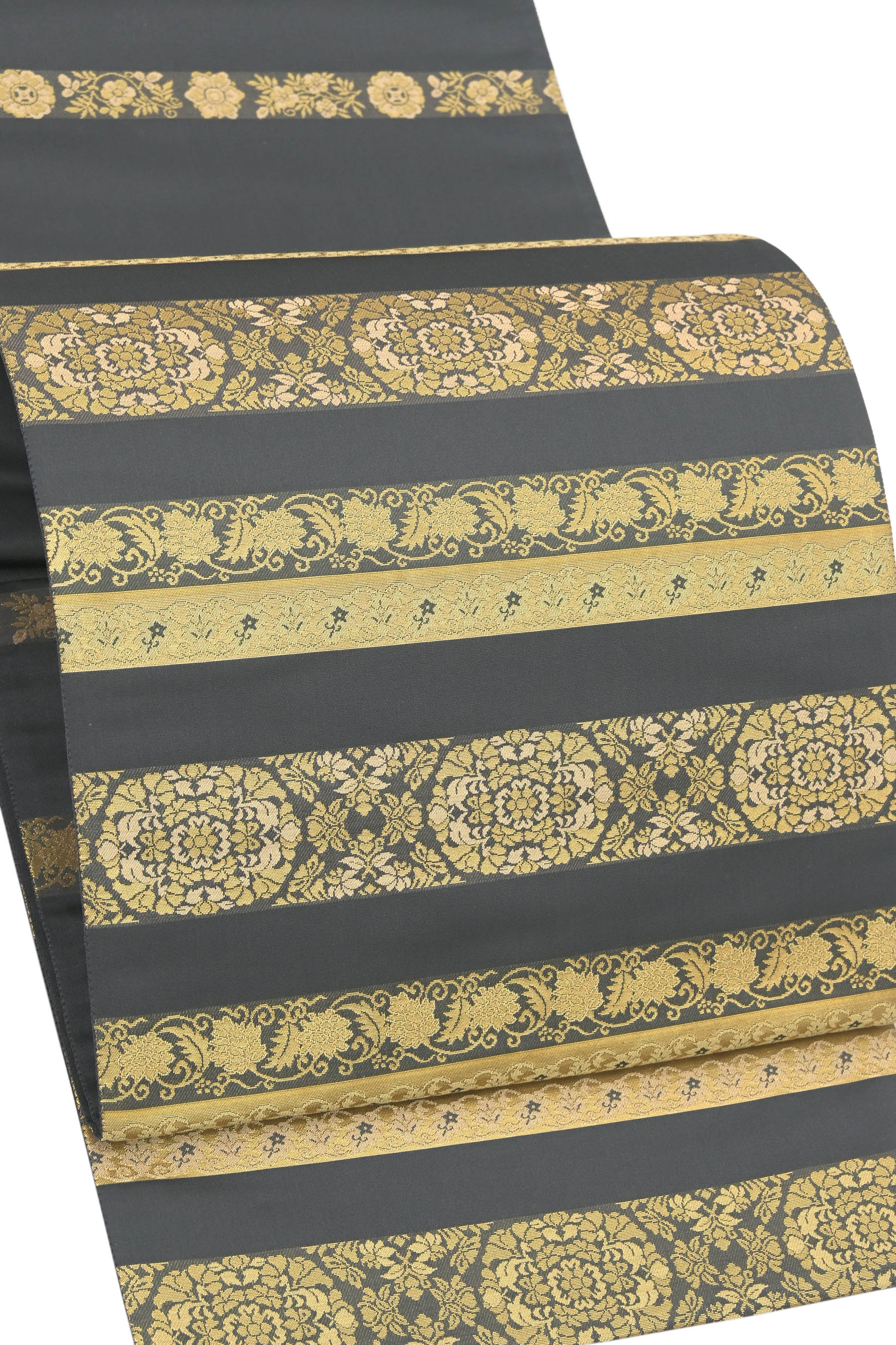 【お得なエブリデイロープライス】 【陰山織物　箔屋清兵衛】 特選西陣織袋帯 ≪御仕立て上がり・中古美..