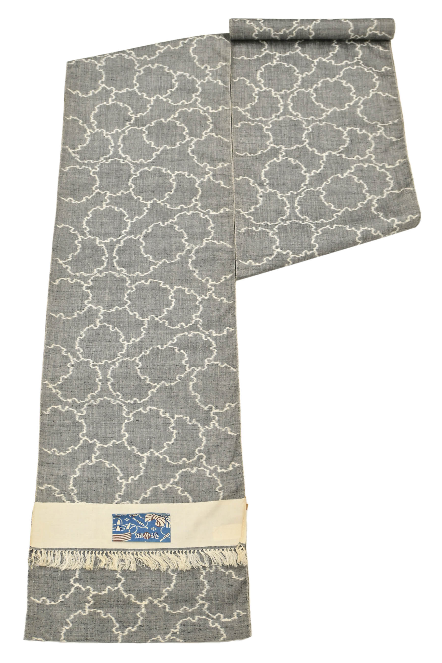 【大蔵ざらえ】 【信州上田紬】 特選上田真綿紬着尺 「雪輪」 大自然の恵み… 伝統紬のぬくもり！