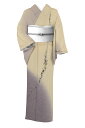 【24時間限定20%OFF】 【京都西陣 想屋工房】 特選手加工友禅御召付下げ ≪御仕立て上がり・中古美品≫ 「墨彩の余白」 しなやかな御召地を染めた大人の社交着! 身丈154 裄66