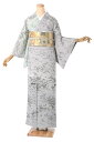 ”Web限定販売!” 【すぐに着られる訪問着・袋帯・帯締め・帯揚げの4点セット!】 ≪お仕立て上がり・中古美品≫ 「訪問着:茶屋辻草花・白藤色」 身丈155.5...