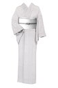 【24時間限定20%OFF】 【五嶋紐×北斎模様】 特選創作御召 ≪御仕立て上がり・中古美品≫ 織で描く、江戸より伝わる伝統文様。 身丈179 裄74