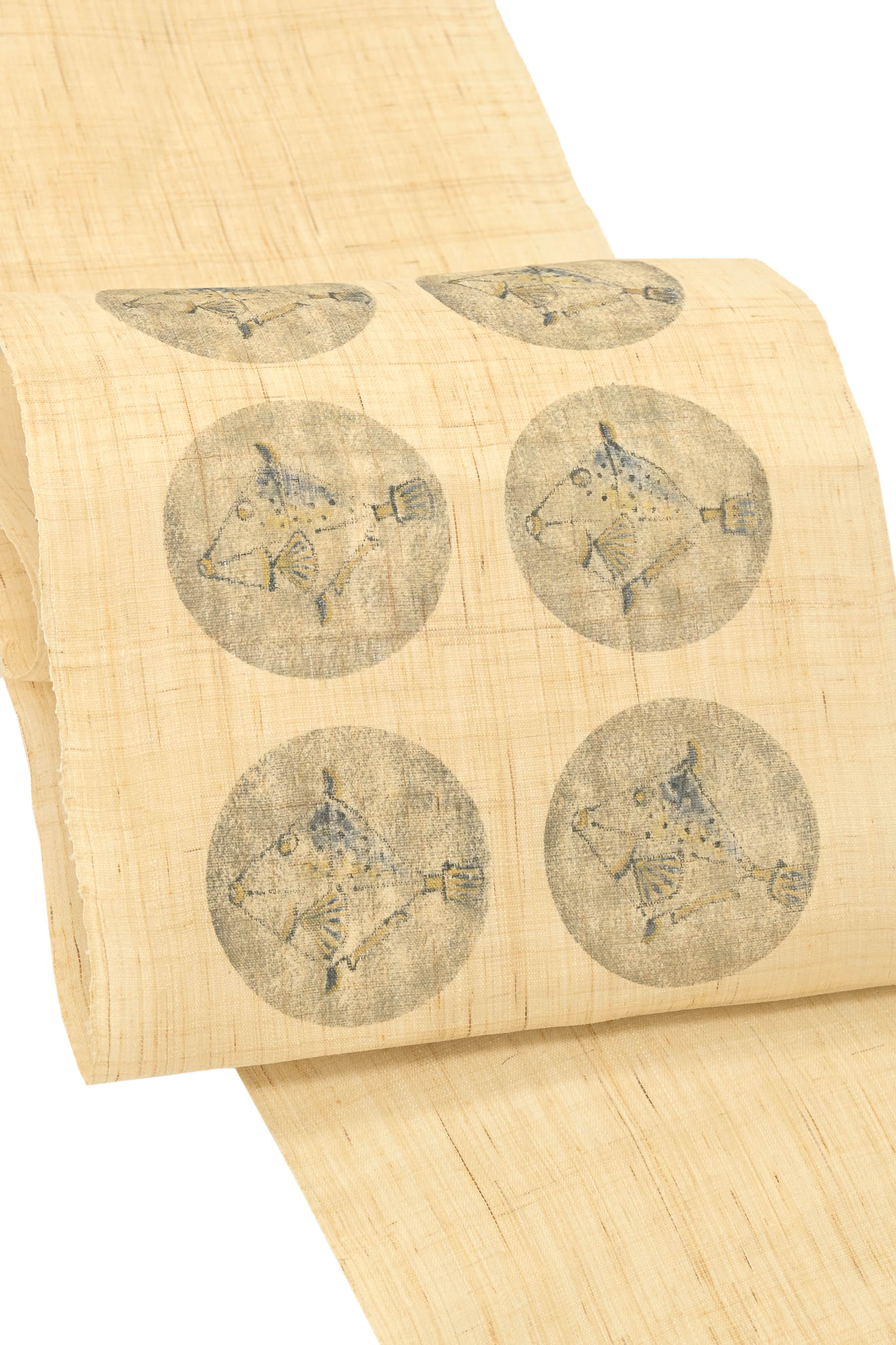 【ブラックフライデー限定】 【B反】【夏帯】 【染司よしおか　故：吉岡幸雄】 本手描友禅九寸名古屋帯..