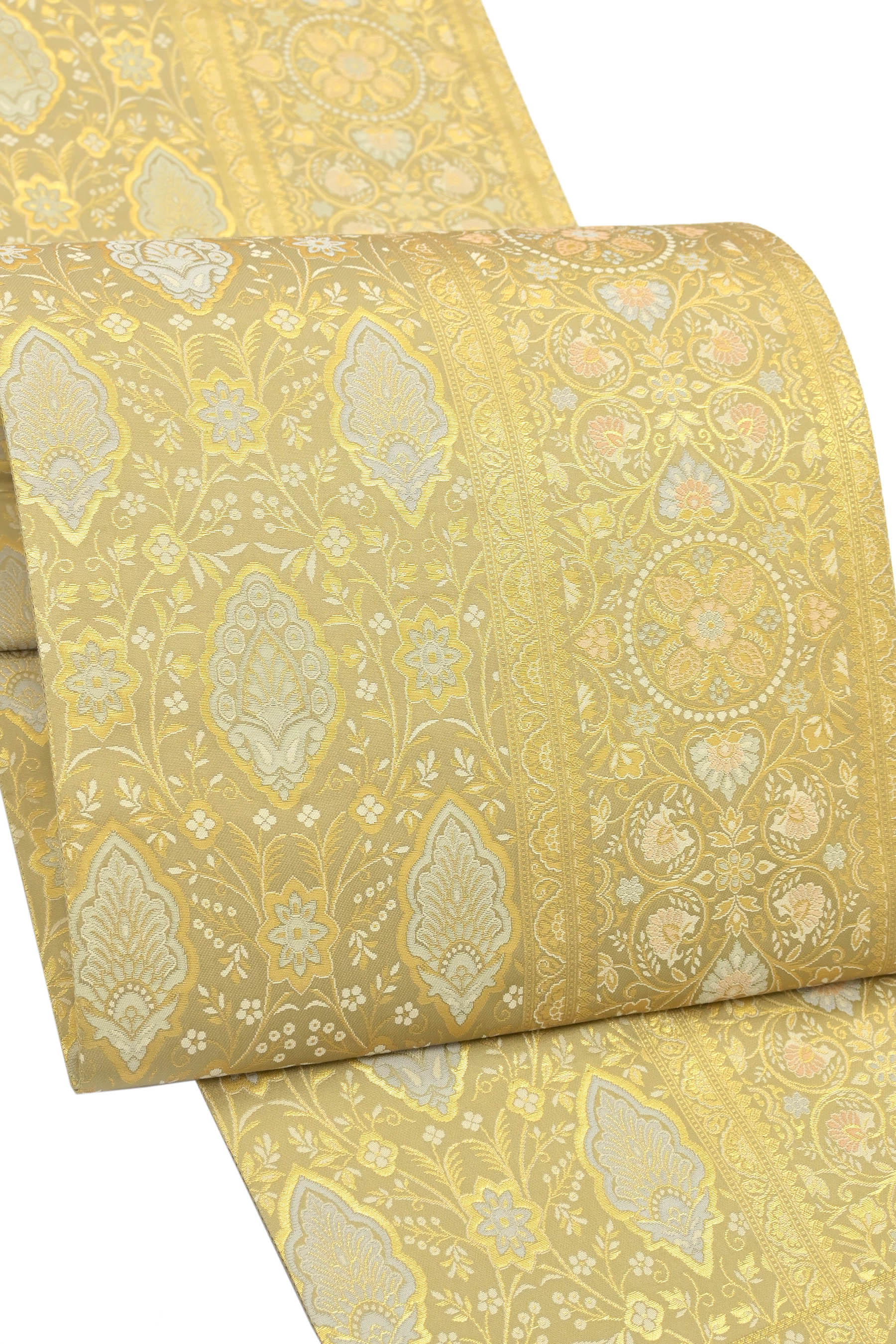 【お得なエブリデイロープライス】 【陰山織物　箔屋清兵衛】 特選西陣織袋帯 ≪御仕立て上がり・中古美..