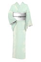 【シルバーウィークバーゲン】【夏物最終売り尽くしバーゲン】 【夏牛首】【角印・白山工房】 本場牛首紬 ≪お仕立て上がり・中古美品≫ 「蔦葉陰影」希少な夏牛首!厳選良柄!身丈159 裄66.5