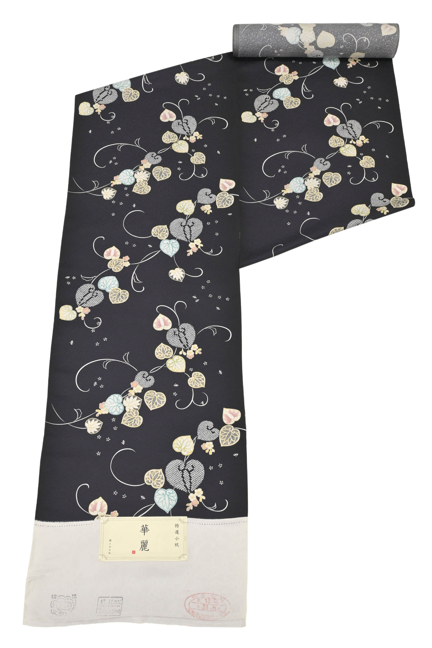 【京の染匠】 特選創作友禅小紋着尺 〜華麗〜 「葵小花」 大人女性の洒落着。 可憐な面持ち。