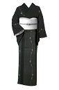 【夏物】 根広織物 特選十日町紗紬 ≪お仕立て上がり・新古品≫ 「遊彩夏絣」 サラリとしなやか… 軽く涼やかな夏紬! 身丈155 裄67