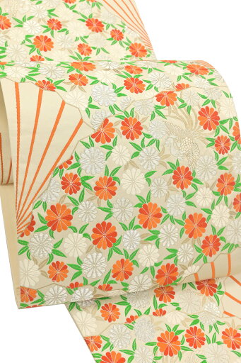 【仕立て上がり・中古美品】創作袋帯 「菊寿扇文」 ☆お振袖にもおすすめ! 【仕立て上がり・中古美品】創作袋帯 「菊寿扇文」 ☆お振袖にもおすすめ!