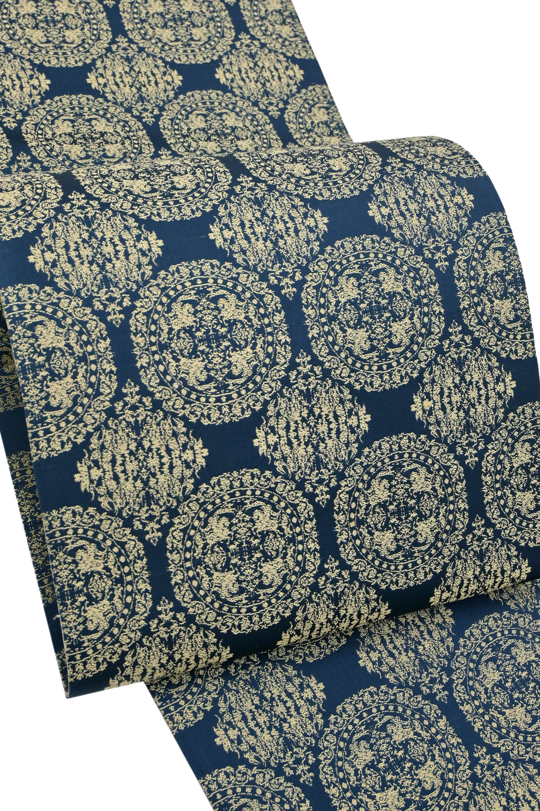 【ブラックフライデー限定】 【龍村美術織物】 特選西陣織全通袋帯 たつむら ≪御仕立て上がり・中古美品≫ 「天平狩猟文錦」正統派の正倉院紋 お茶席やお稽古などにも!