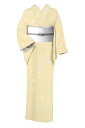 【年に一度の本決算バーゲン】 【夏物】 特選京友禅絽小紋 ≪御仕立て上がり・中古美品≫ 「蔦ぶどう」 淡く優しい地色に爽やかな彩色… スッキリ装う夏のこもん! 身丈154 裄63
