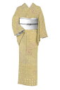 【創業弘治元年 千總】 傑作蝋纈染紬訪問着 ≪仕・中古美品≫ 「道長取花鳥獣文」 繊細な手仕事込めて… 憧れ千總より趣味性薫る逸品! 身丈162 裄68