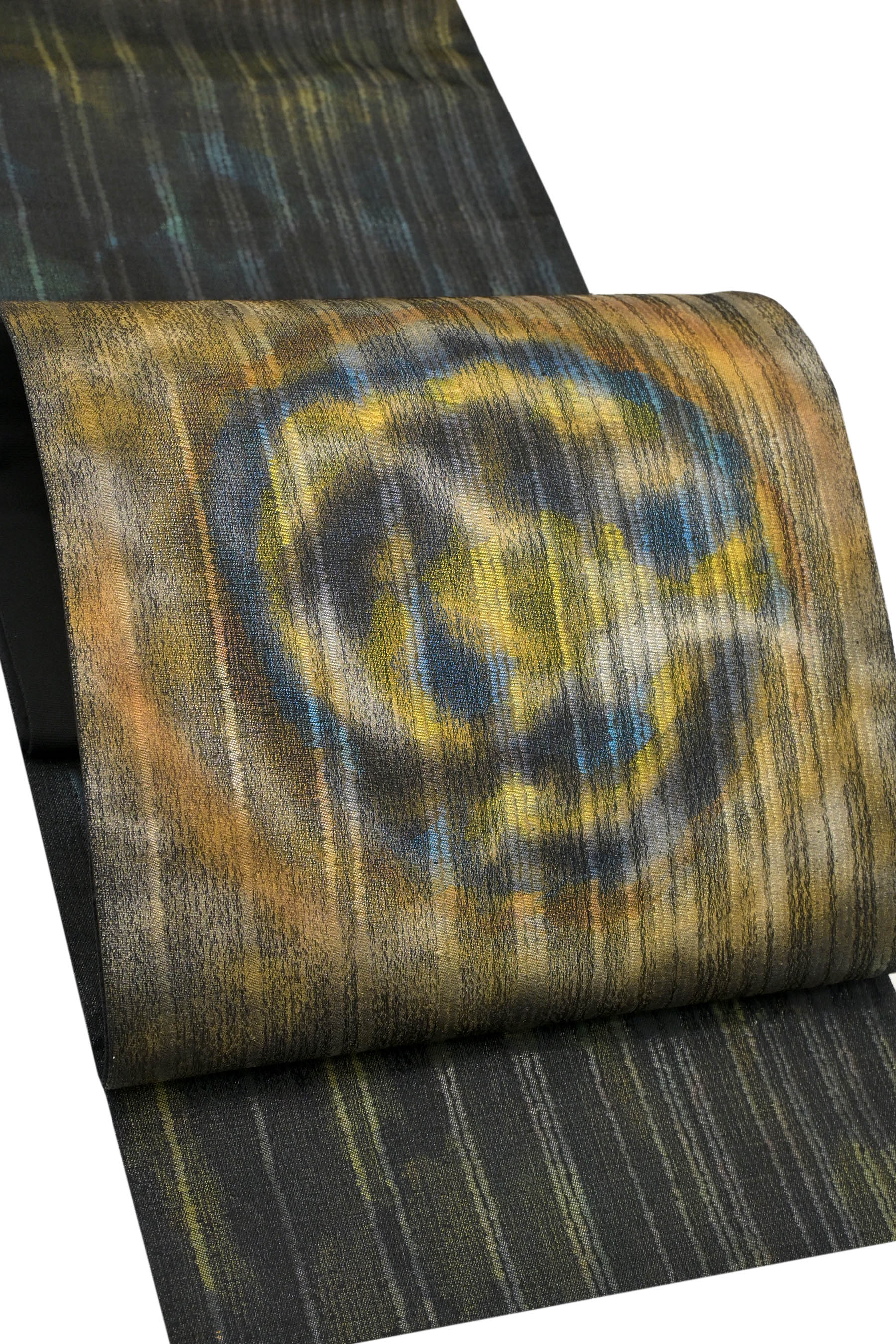 【織紫苑】 特選西陣織引箔袋帯 ≪御仕立て上がり・中古美品≫ 「極光」 織の真髄…隠れた名品！ 工芸機屋のハイクラス品！