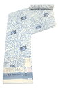 【お仕立て込み】 【年に一度の本決算バーゲン】 【単衣・夏着物】 【日本工芸会正会員 城間栄順】 特選本場琉球紅型小紋着尺 本松煙染・小千谷紬地使用 「芭蕉丸紋...