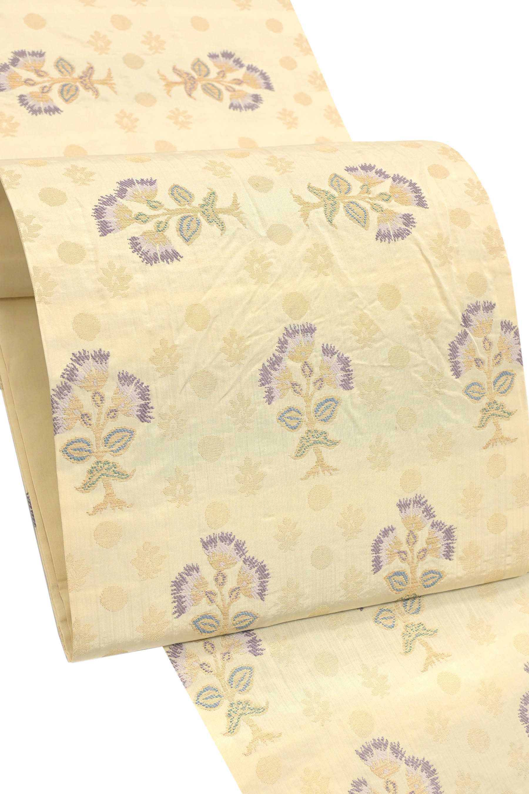 【ブラックフライデー限定】 【工藝帯地　洛風林】 正絹九寸名古屋帯 ≪御仕立て上がり・中古品≫ 「印度..