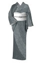 【GWバーゲン】【白山工房 牛首紬】 工芸手絞り染紬訪問着 ≪御仕立て上がり・中古美品≫ 「大河暈し唄絞り」 表情豊かな絞りの表現