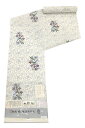 【お仕立て込み】 【年に一度の本決算バーゲン】 【単衣・夏着物】 【日本工芸会正会員 城間栄順】 特選本場琉球紅型小紋着尺 本松煙染・小千谷紬地使用 「カエンカ...