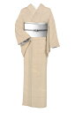 【24時間限定20%OFF】 特選本場色大島紬 7マルキカタス式 ≪単衣仕立て上がり・中古品≫ 「露芝・薄胡桃色」 シックな大人のカジュアル 身丈156.5 裄67.5