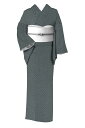 【20%OFFクーポン対象】 特選紋織御召きもの ≪御仕立て上がり・中古美品≫ 「菱間道」 フワリとしなやかな上質の手触り… シンプルで着回し抜群! 身丈154 裄64