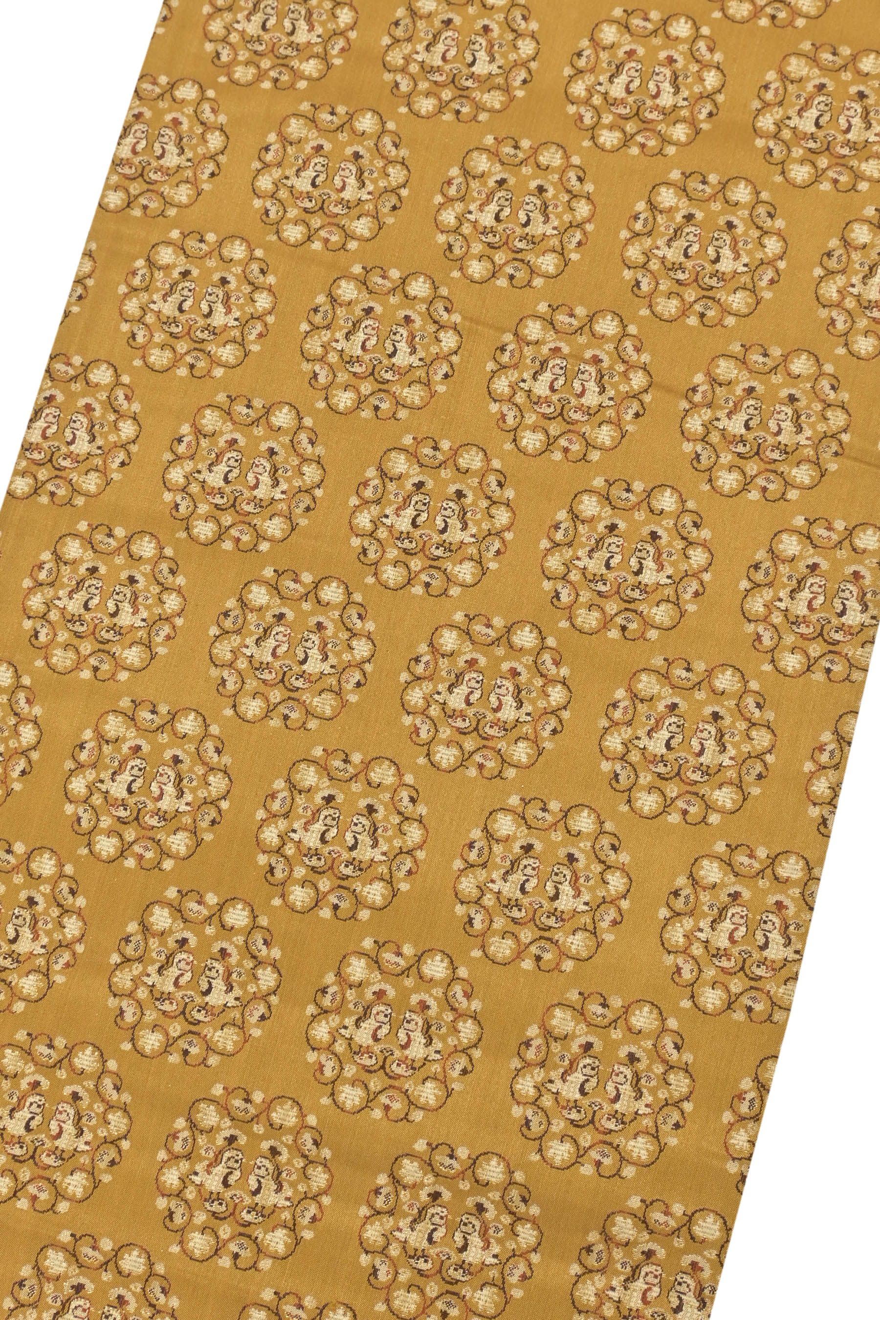 【年に一度の本決算バーゲン】 【お仕立て上がり・中古美品】全通袋帯「向鸚鵡紋」お茶席などにお勧め！