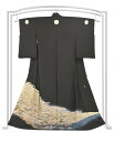 【年に一度の本決算バーゲン】 【加賀友禅作家 星野高志】 特選本加賀友禅黒留袖 <浜ちりめん・まるまん光彩> 「城郭に松竹梅」 繊細な加賀友禅の風景図… 慶事に相応しき品格の友禅美…