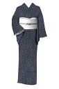 【年に一度の本決算バーゲン】 【宮古上布】 特選本麻手織経緯絣着物 経緯手績み芋麻使用 ≪御仕立て上がり・中古美品≫ 「麻の葉地菊花紋」 目利きの掘り出し品 古き良き逸品 身丈154 裄67